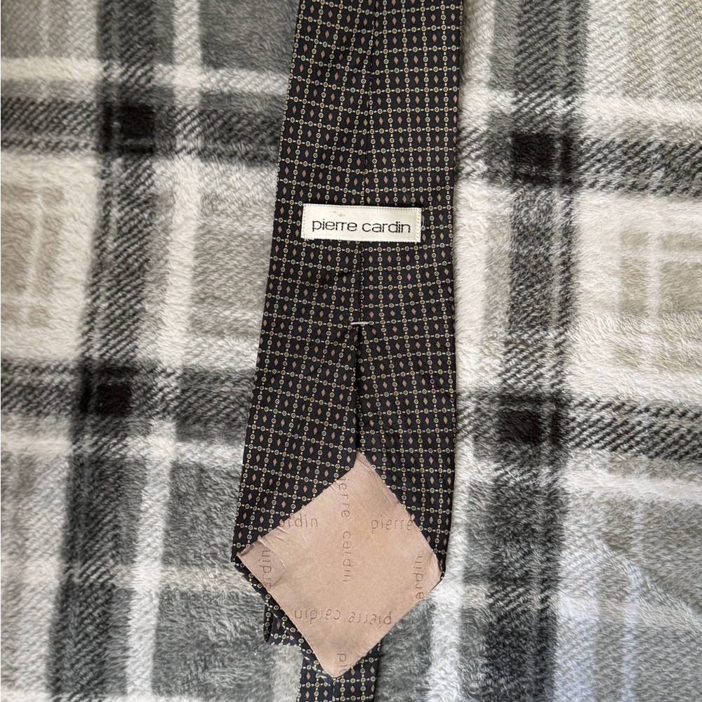 Pierre Cardin Dark Checkered Tie